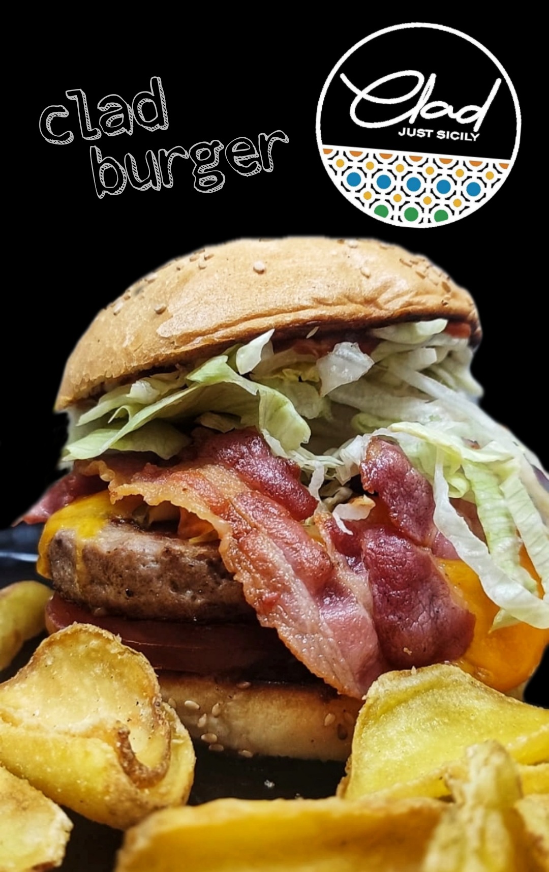 Clad burger